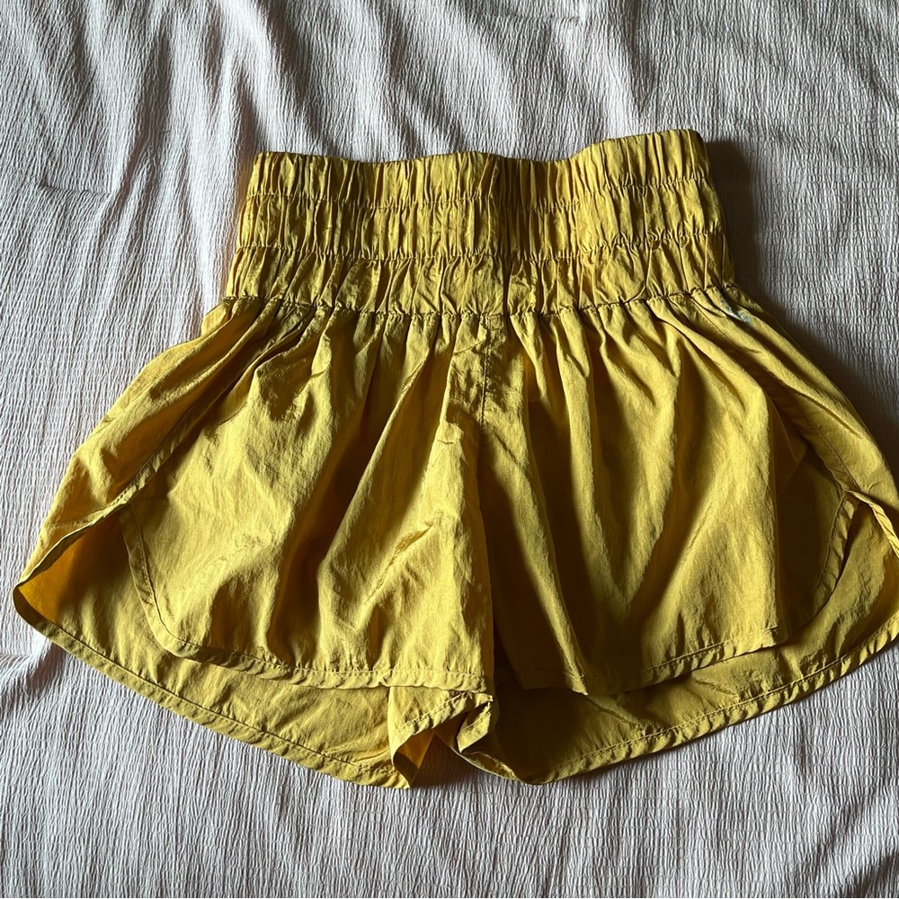 Free People Movement size small 
Gold Women's  high waisted Shorts
